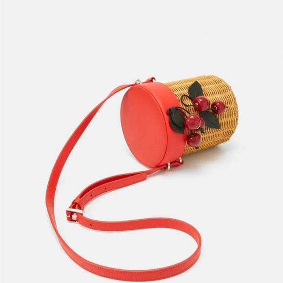 Kate Spade New York Picnic Wicker Cherry Crossbody - Picture 3 of 16